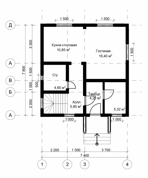 Проект дома № ДБ-113